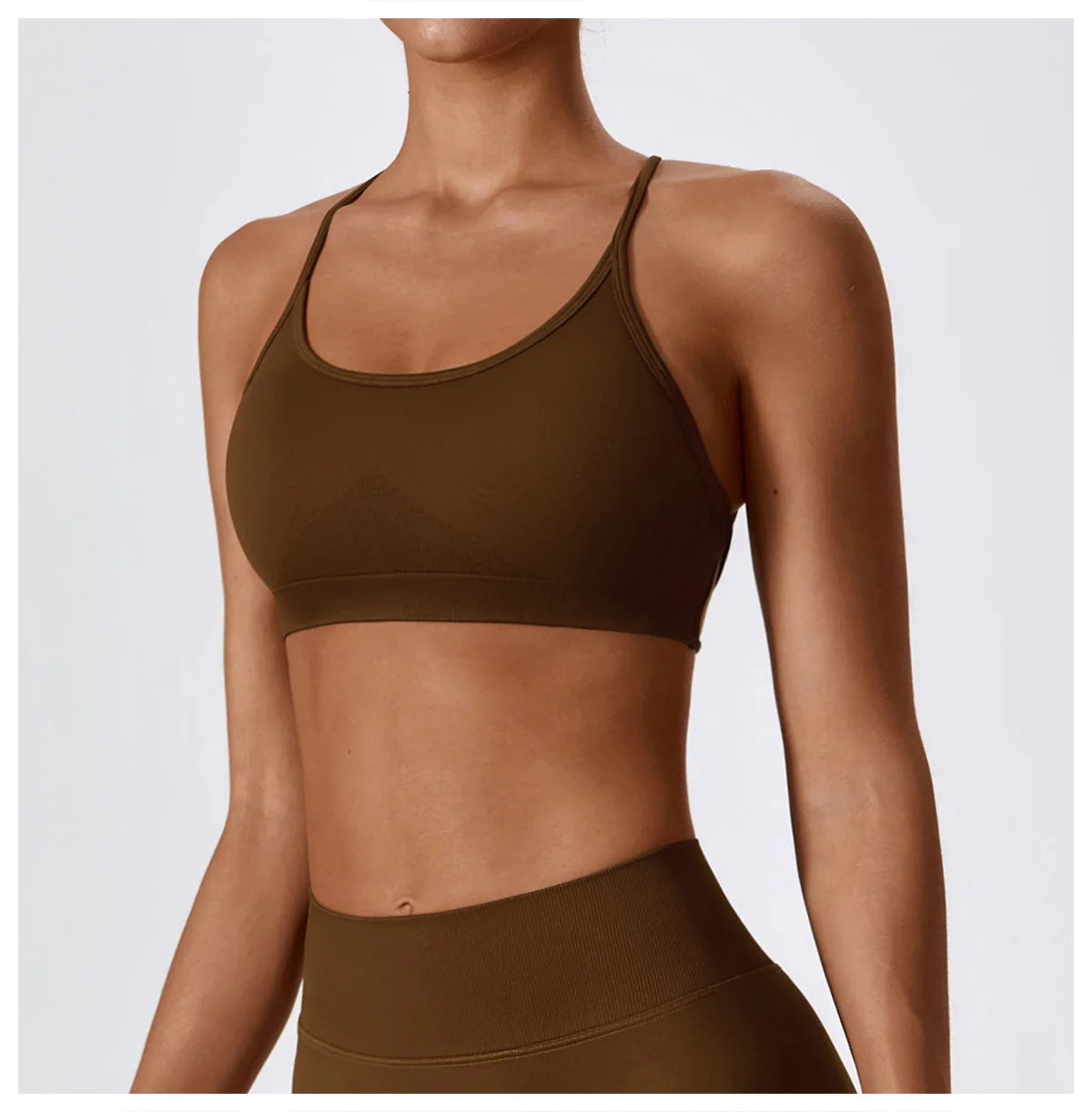 Women Sports Bra Cross Strap
