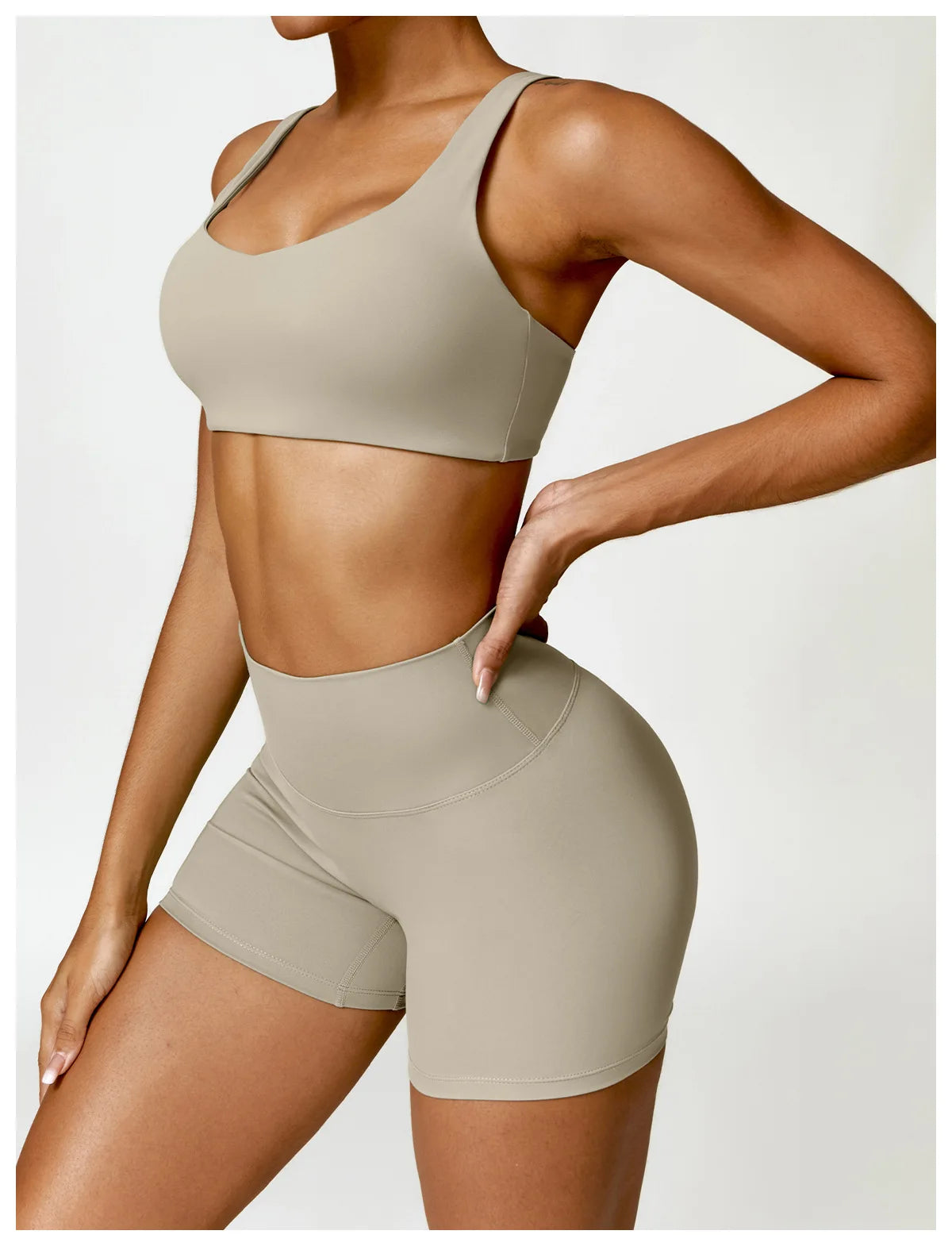 Women Yoga Set Long Sleeve Bra Leggings