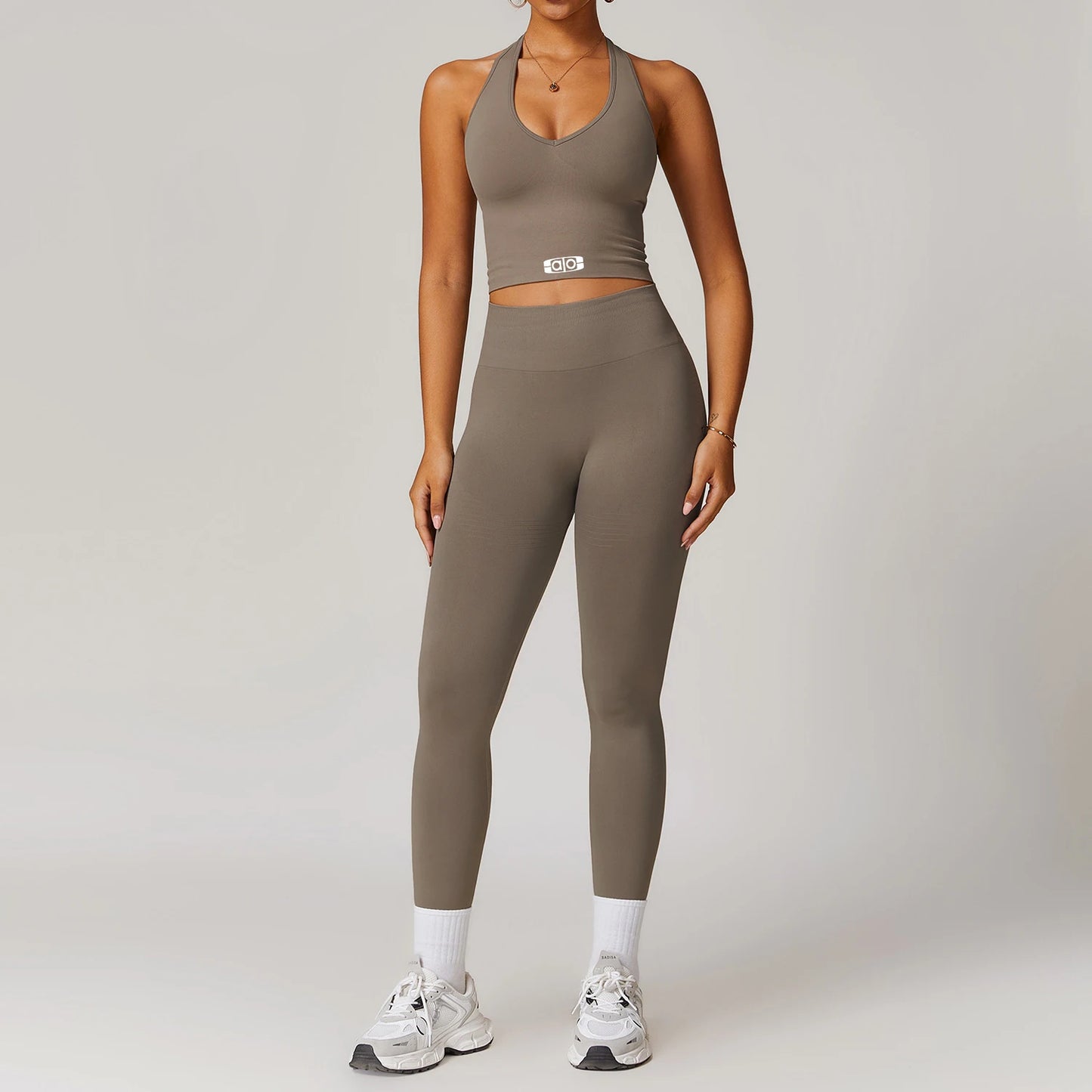 Women Yoga Set Seamless Backless
