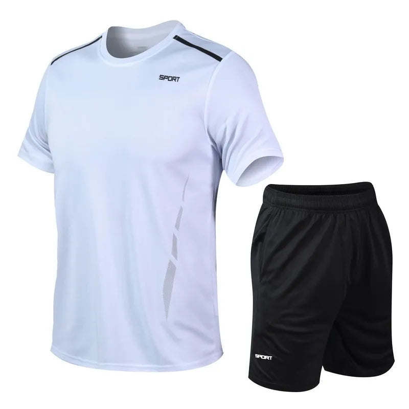 Men Running Set Shirt Shorts