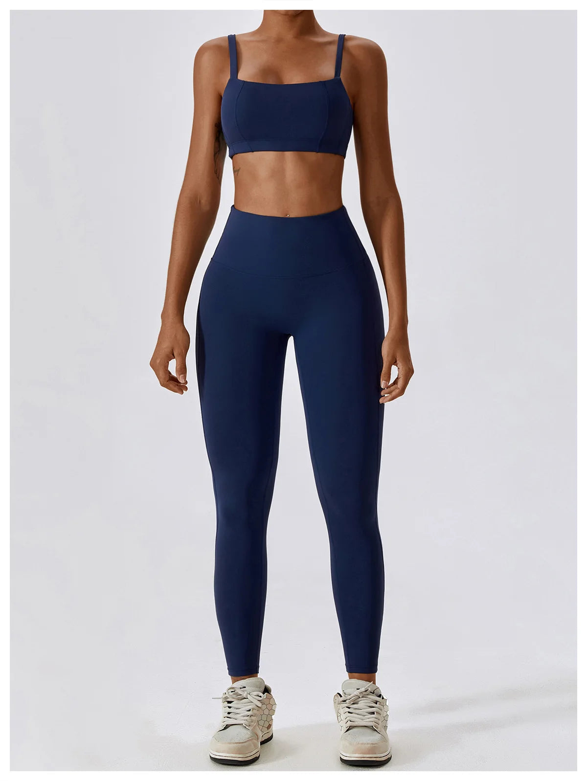 Women Yoga Set Nude Bra Leggings
