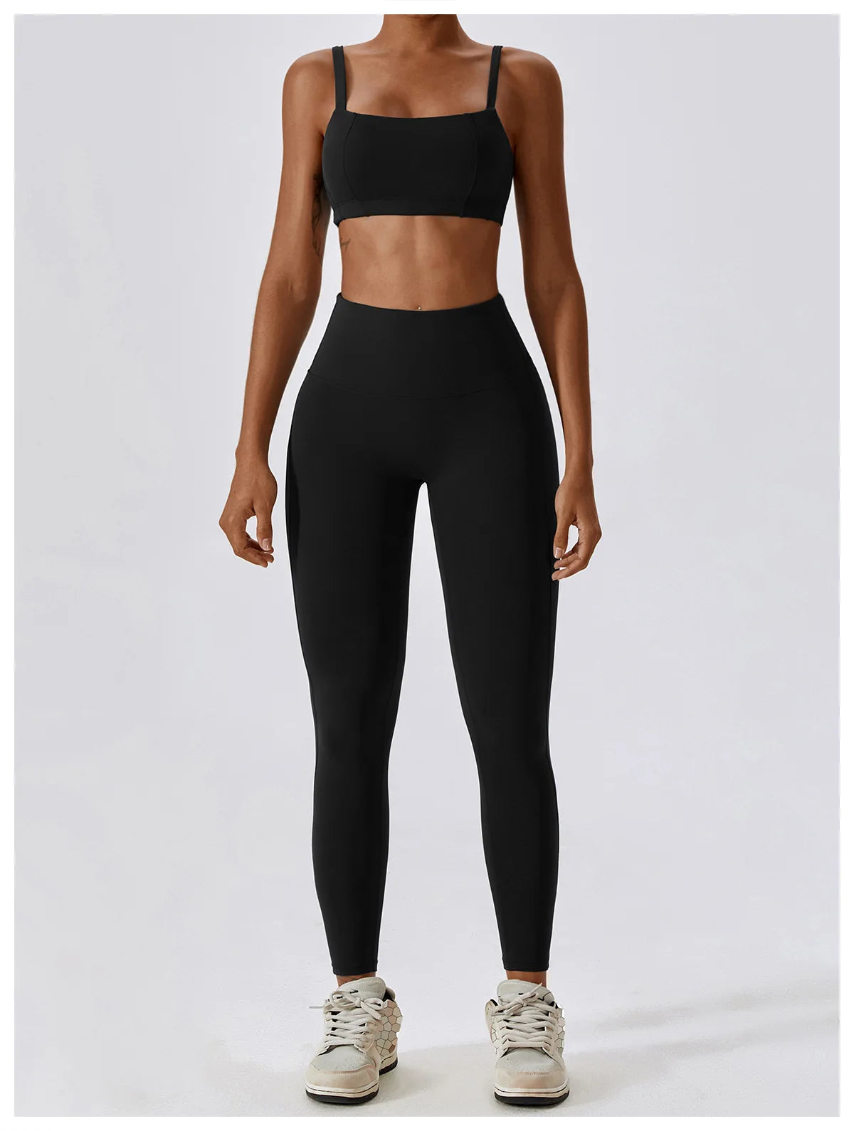 Women Yoga Set Nude Bra Leggings
