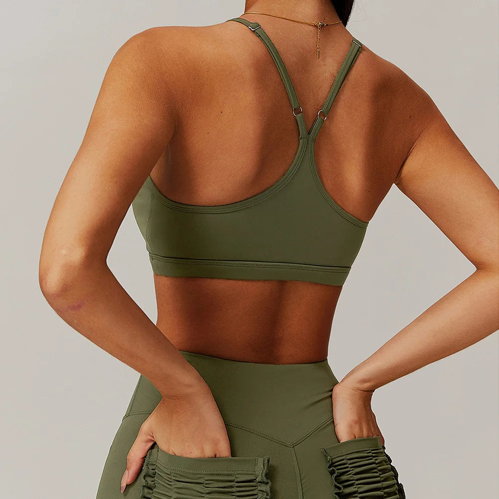 Women Sports Bra Push Up High Strength