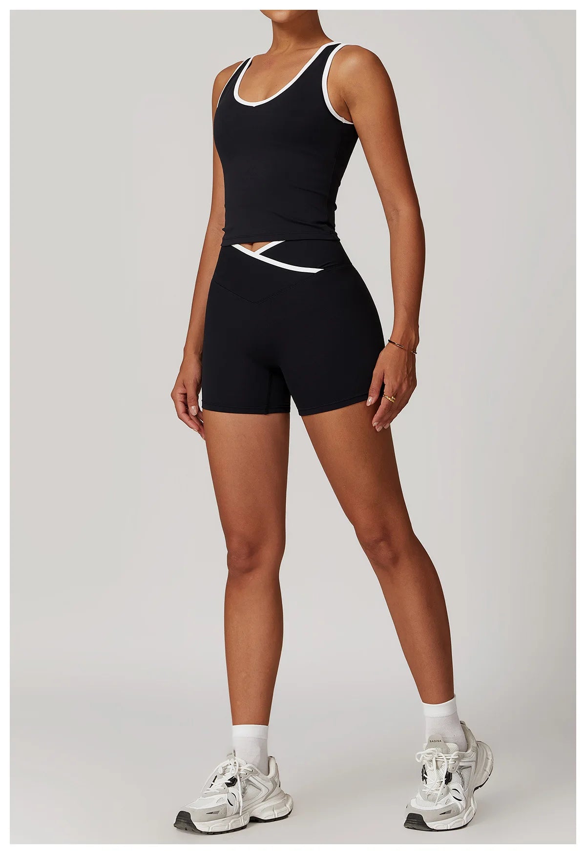 Women Yoga Set Tracksuit Vest Leggings