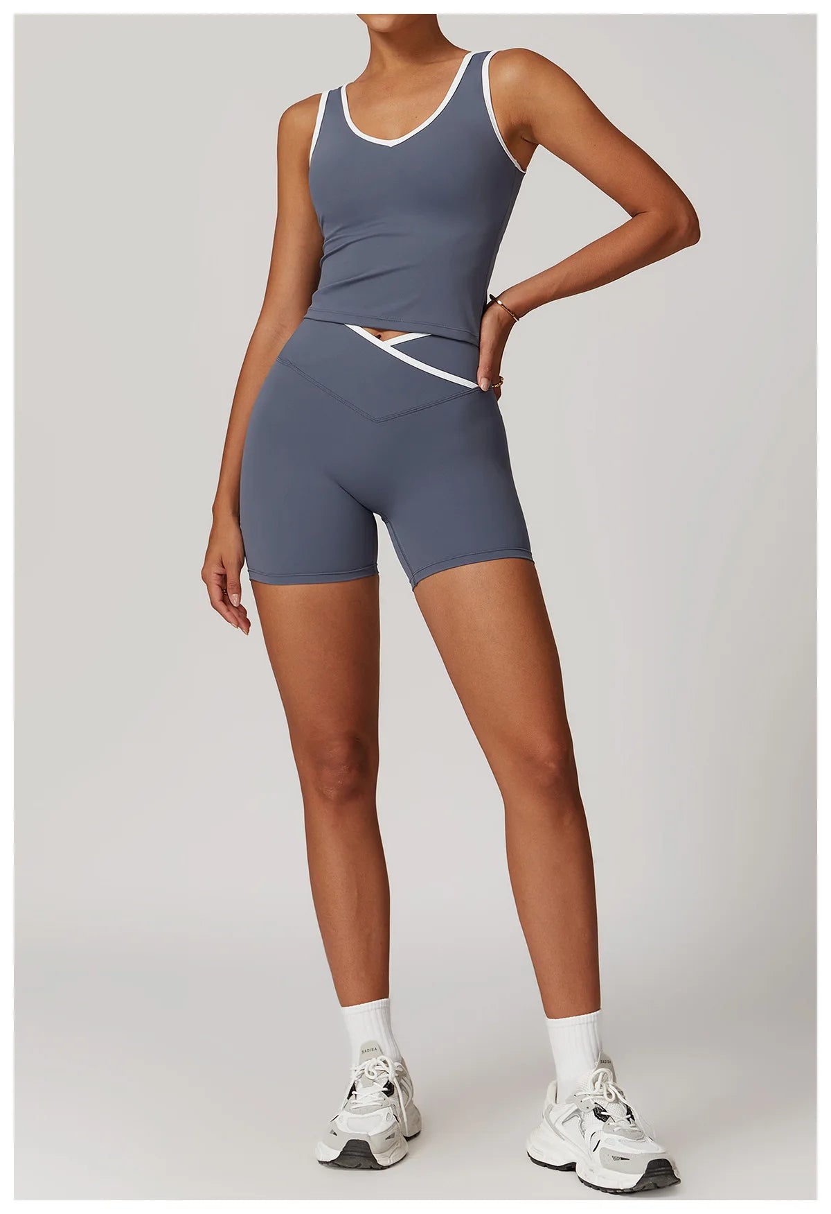 Women Yoga Set Tracksuit Vest Leggings