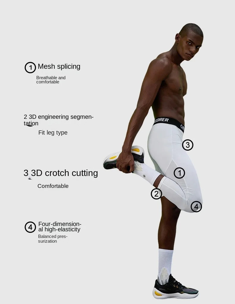 Men Compression Pants Basketball Training