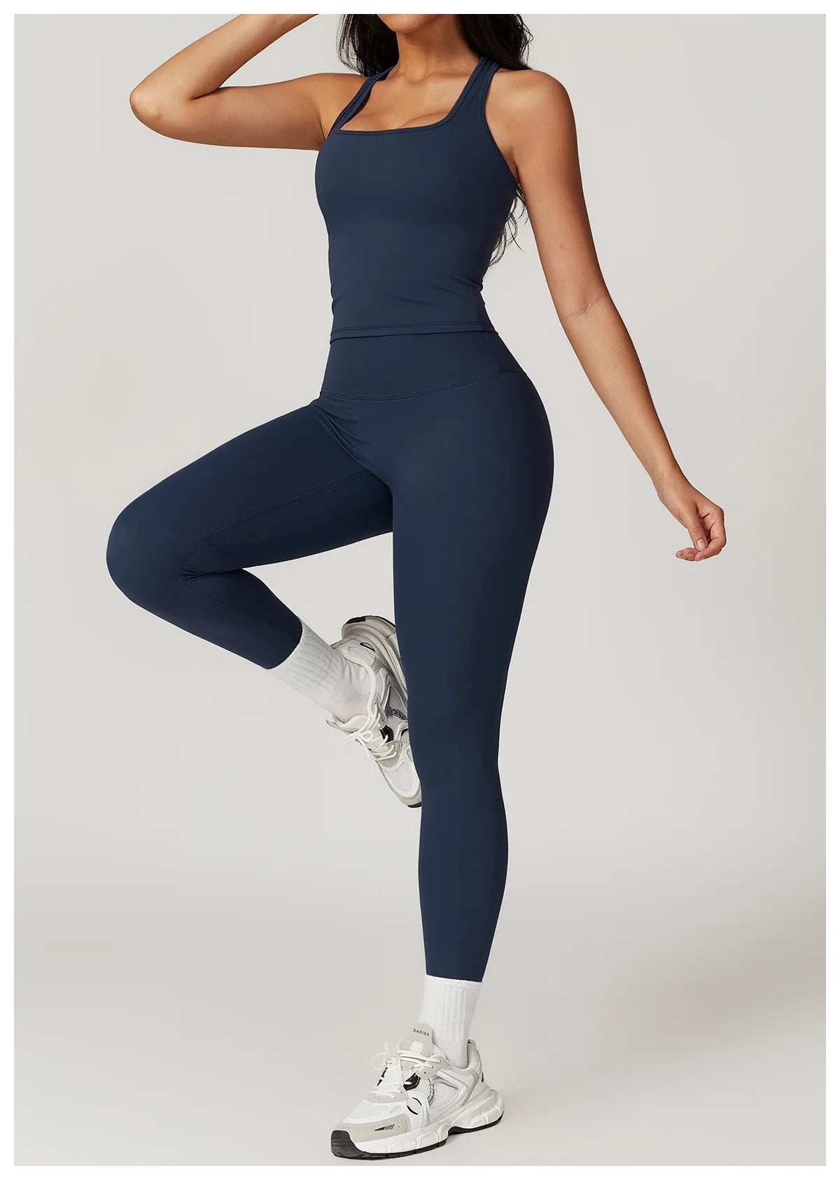 Women Yoga Set Leggings Skirt