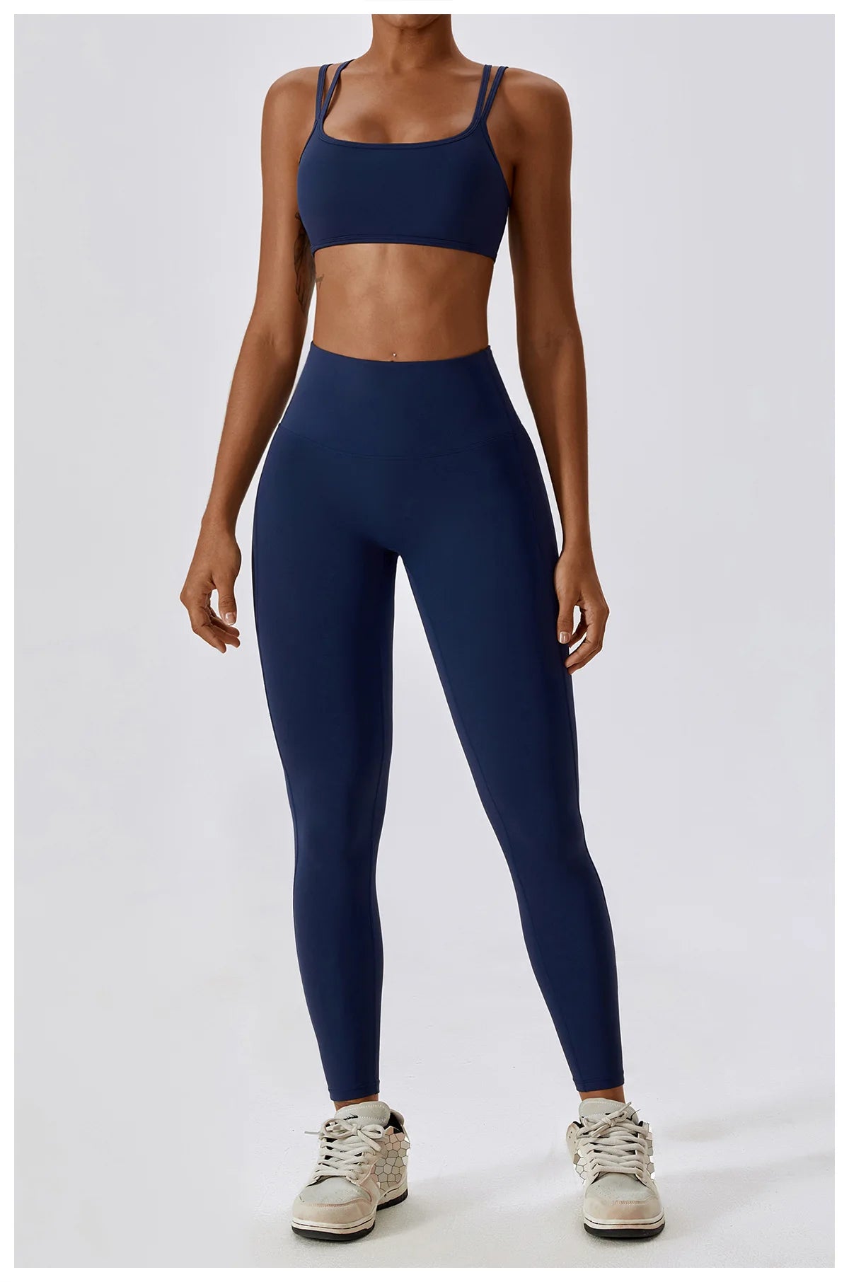 Women Yoga Set Nude Bra Leggings