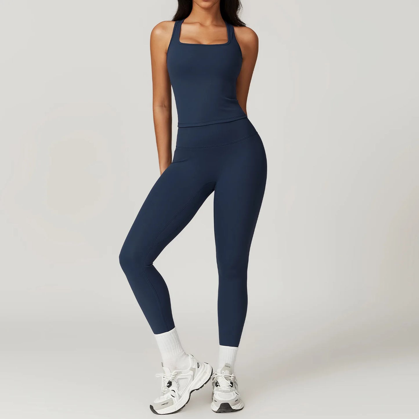 Women Yoga Set Leggings Skirt