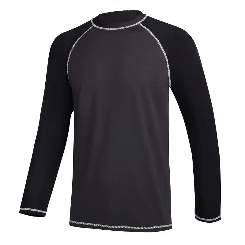 Men Rash Guard Shirt Long Sleeve