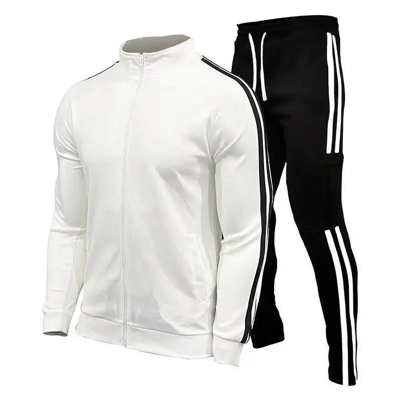 Men Workout Set Zipper Sweatshirt