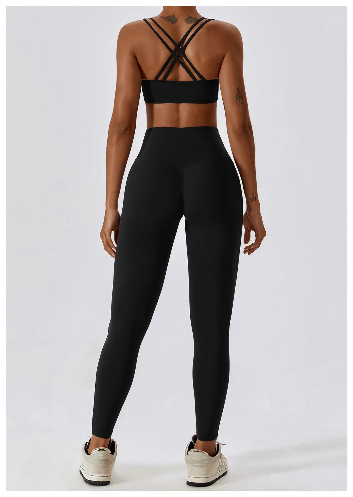 Women Yoga Set Nude Bra Leggings