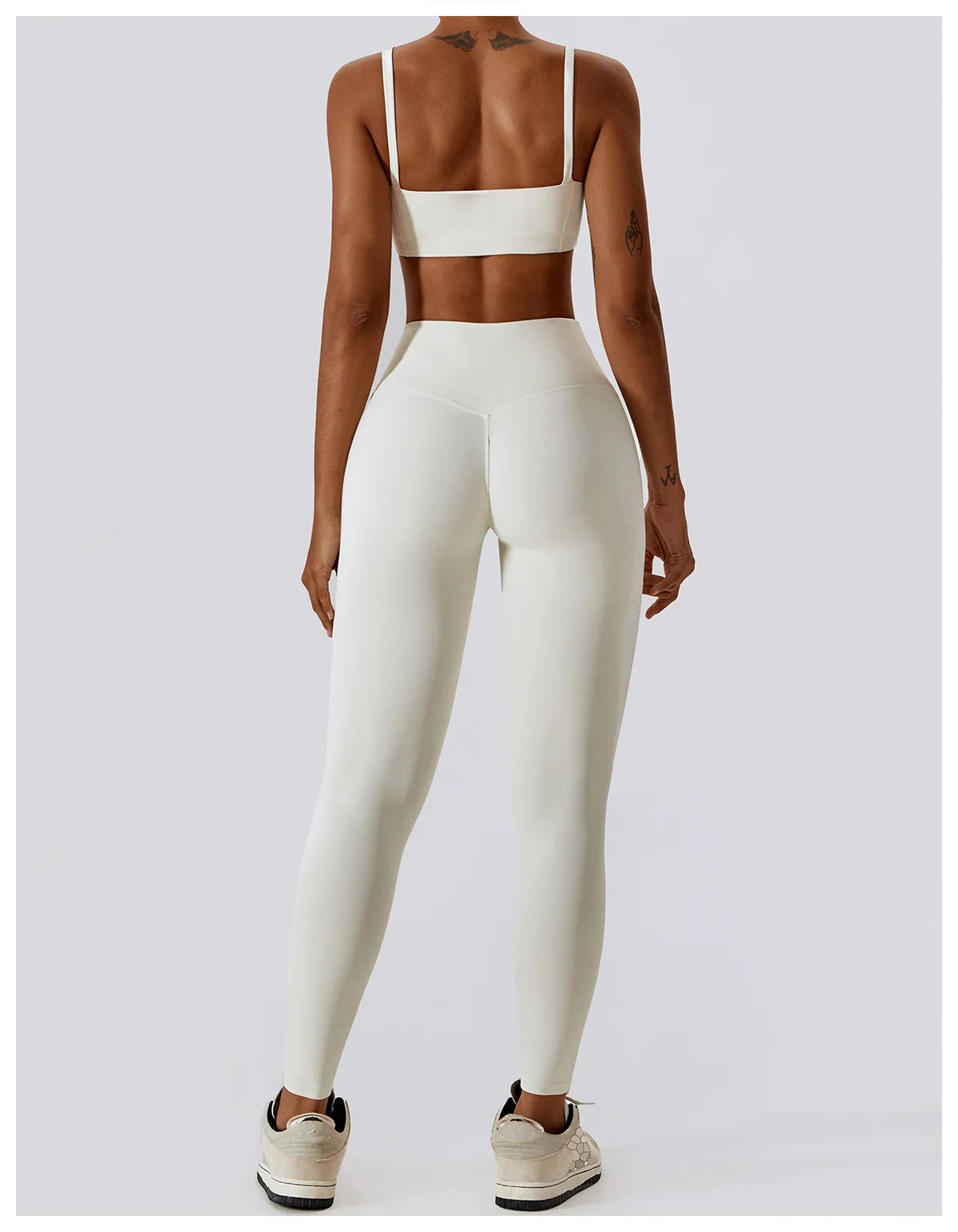 Women Yoga Set Nude Bra Leggings