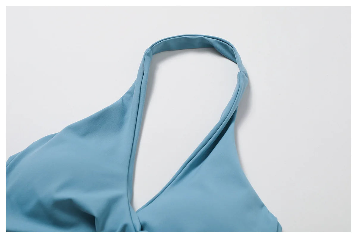 Women Sports Bra Halter Push Up