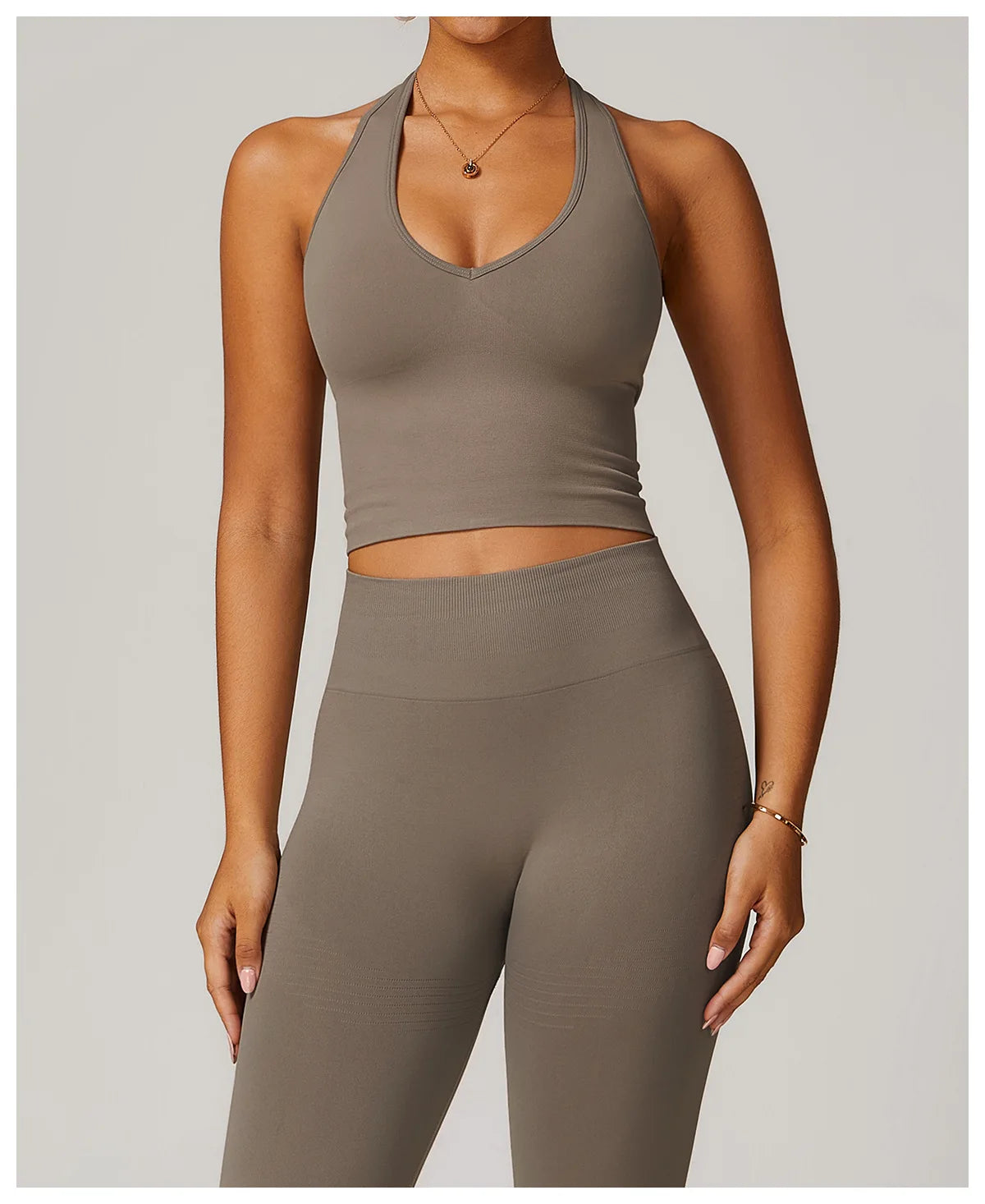 Women Sports Bra Hanging Neck Push Up