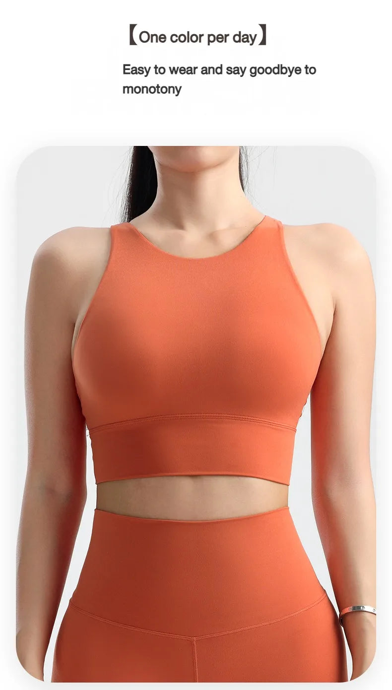 Women Sports Bra High Impact Shockproof