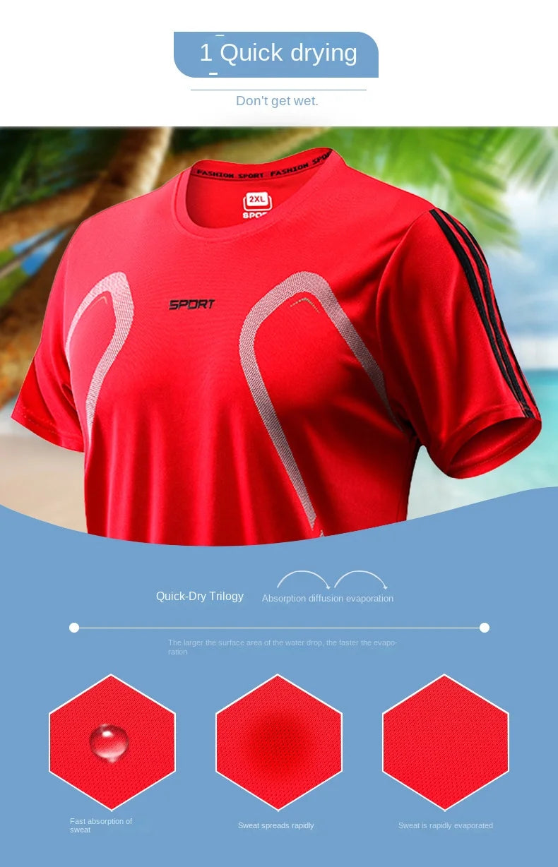 Men Sports Set Oversized Running