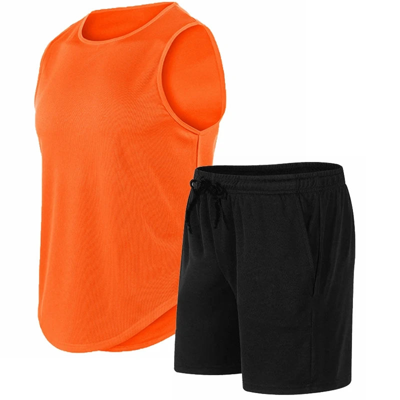 Men Sports Vest Shorts Set
