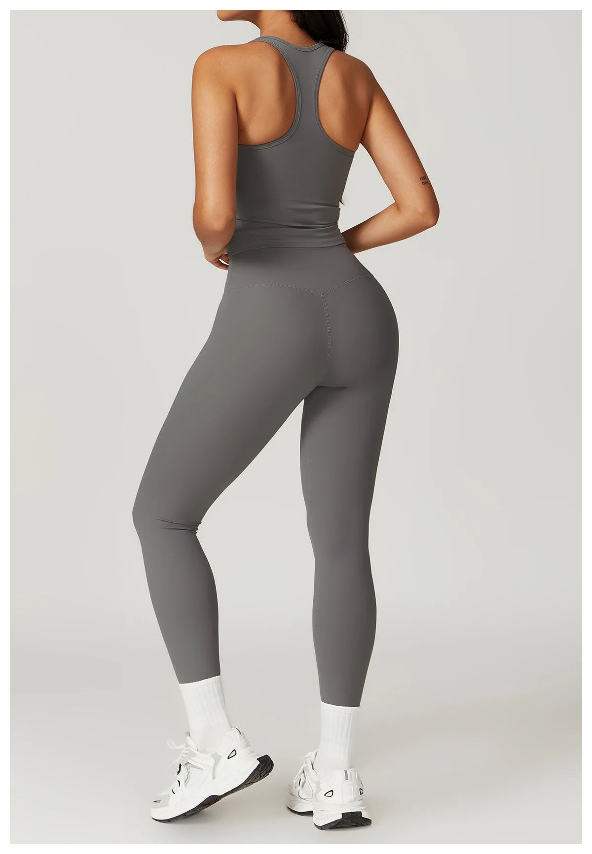 Women Yoga Set Leggings Skirt