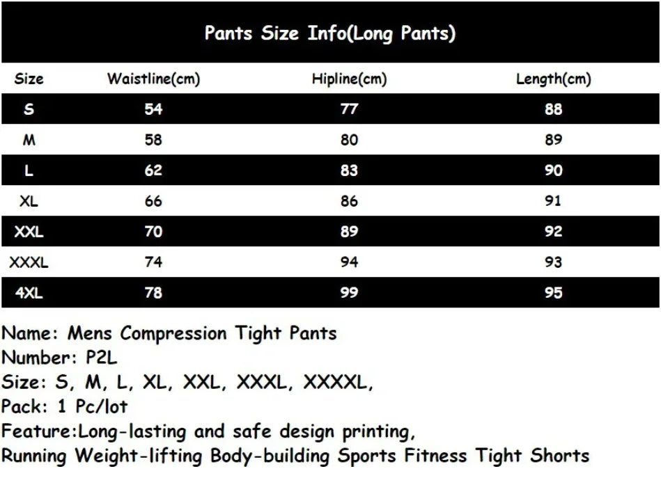 Men Compression Pants Gym Tights