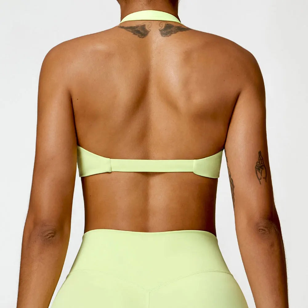 Women Sports Bra Halter Push Up