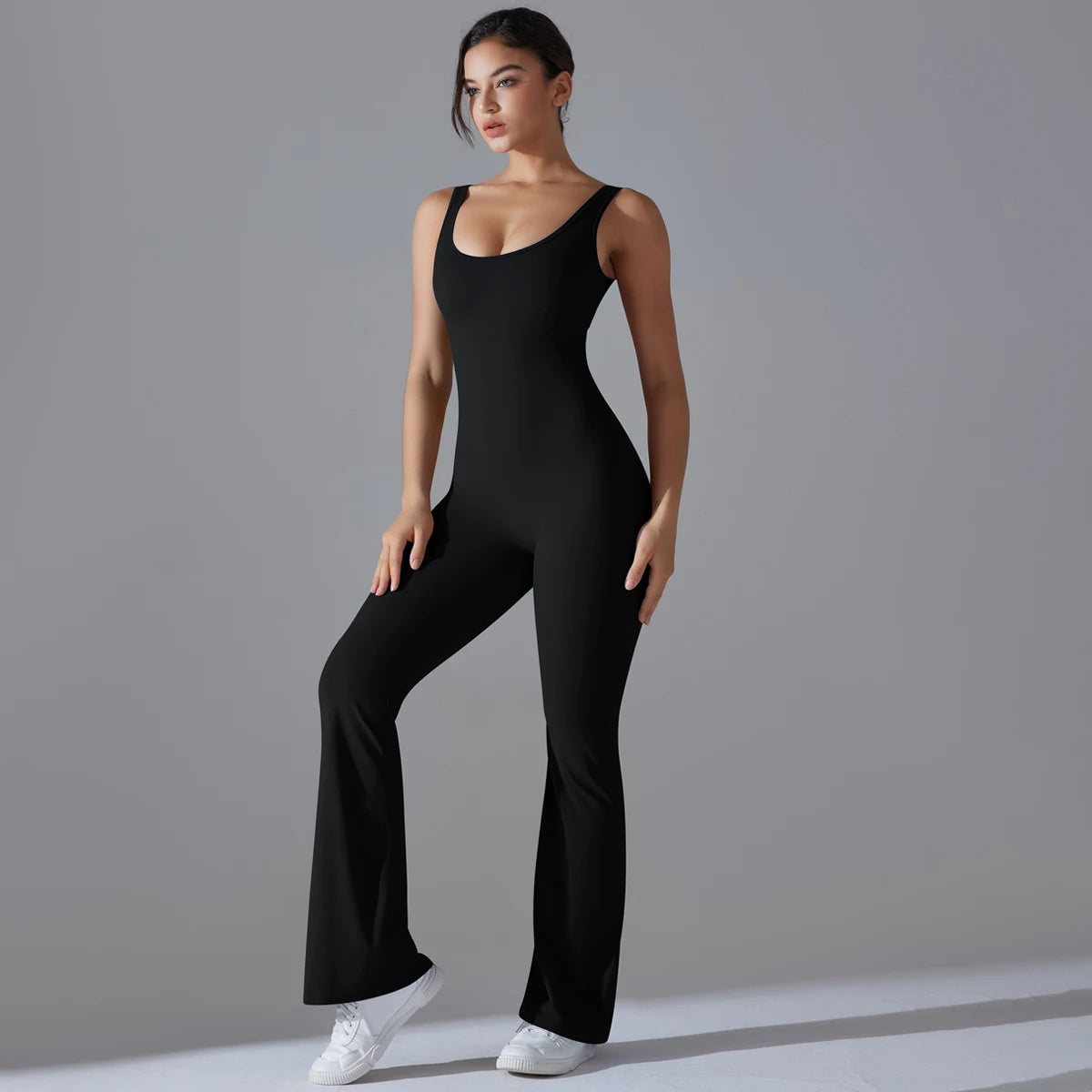 Women Jumpsuit Backless Fitness Suit