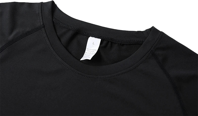 Men Rash Guard Shirt Short Sleeve