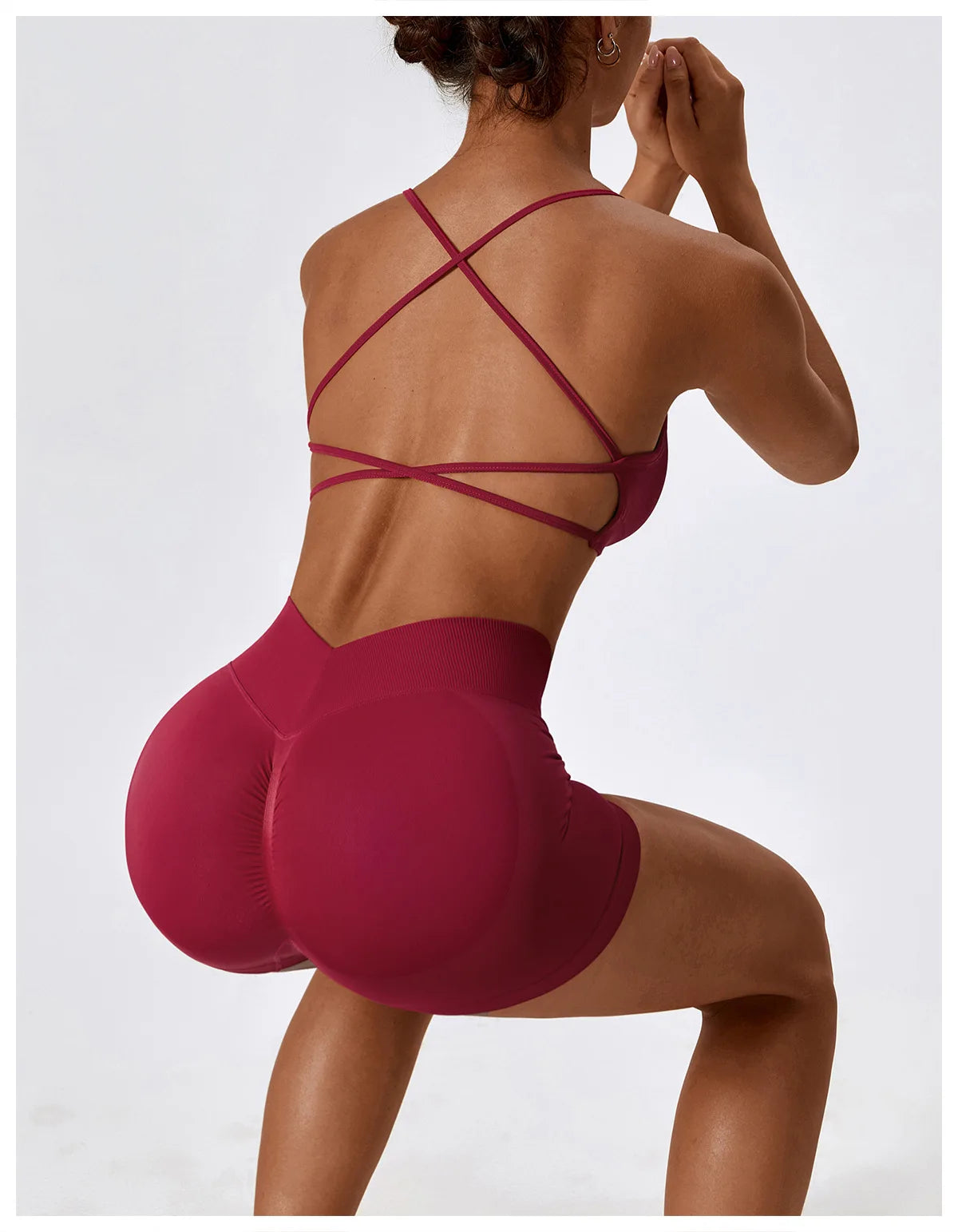 Women Sports Bra Cross Strap