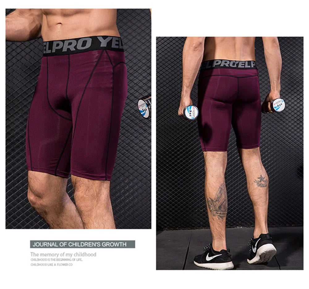 Men Compression Shorts Training Gym