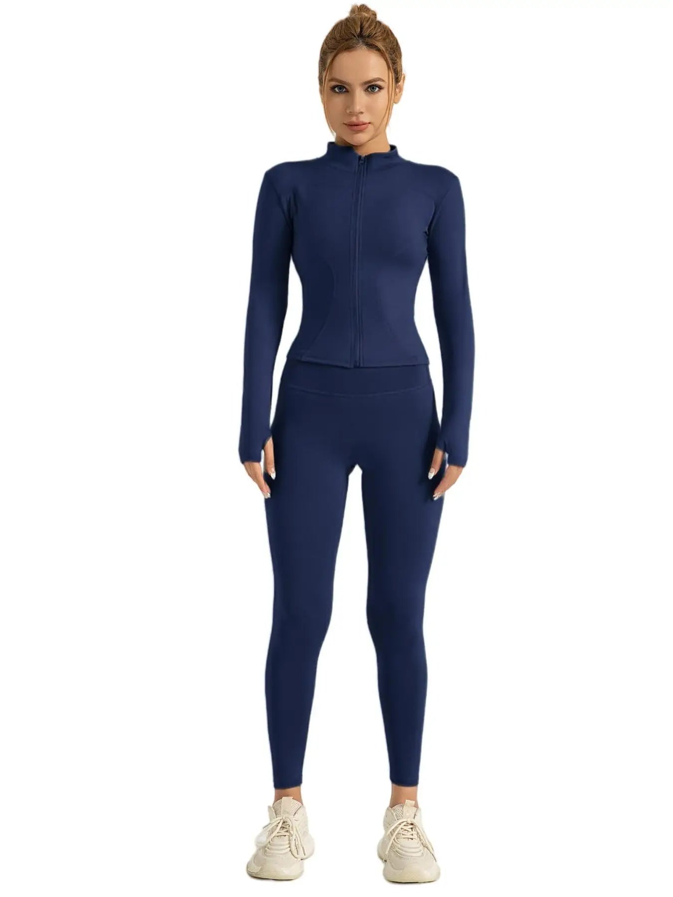 Women Tracksuit Zip Jacket Leggings Set