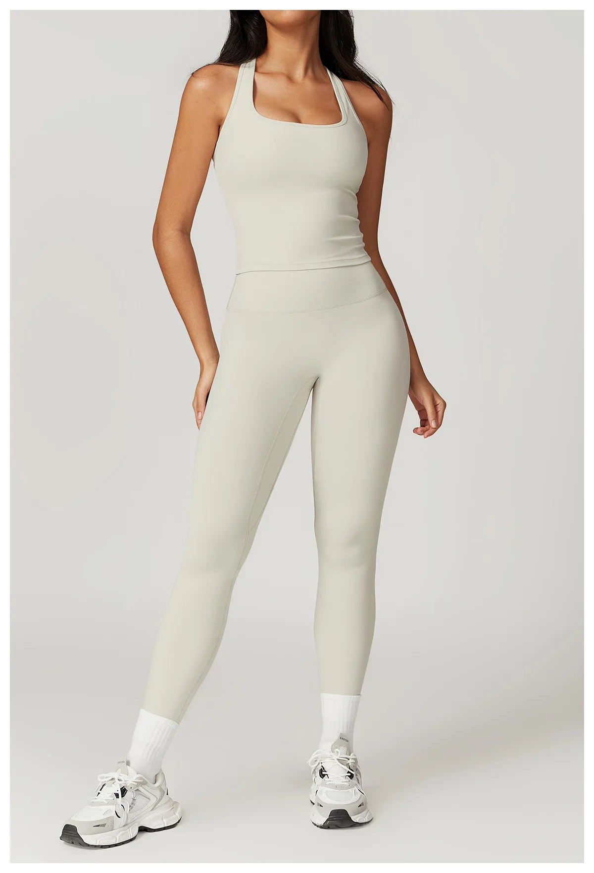 Women Yoga Set Leggings Skirt