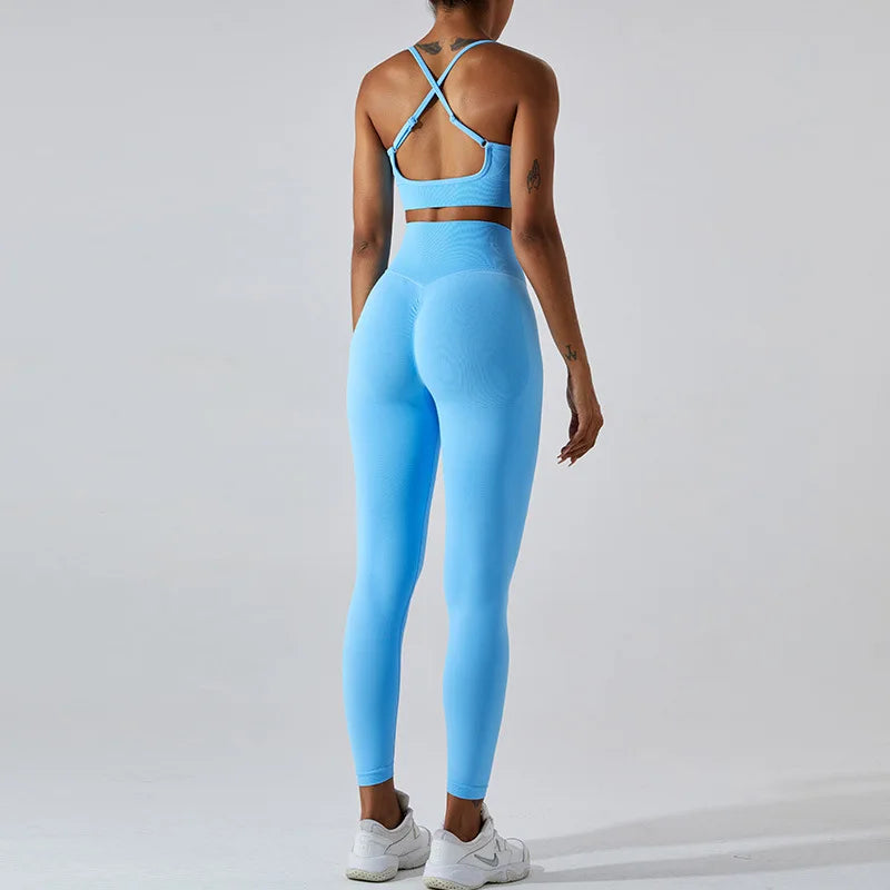 Women Fitness Suit Sports Bra Leggings