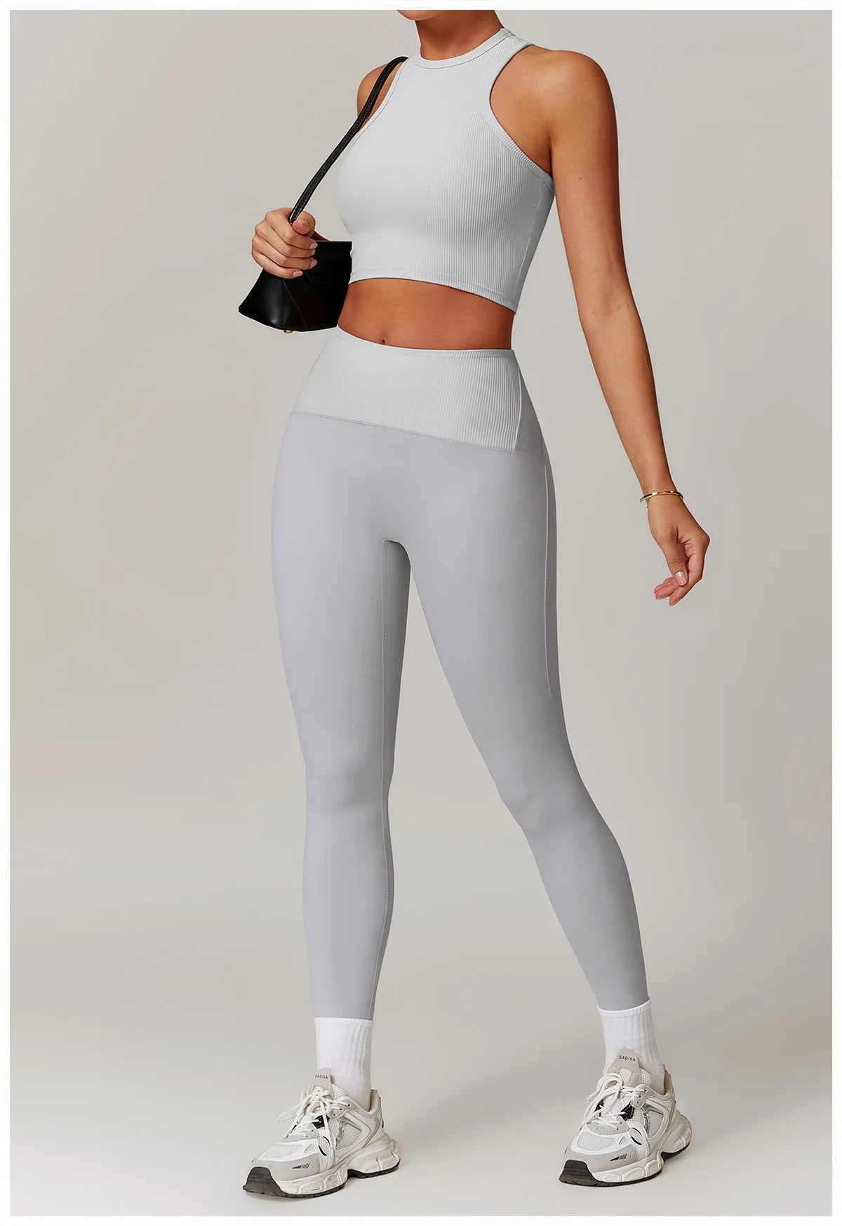Women Yoga Set Jacket Bra Leggings