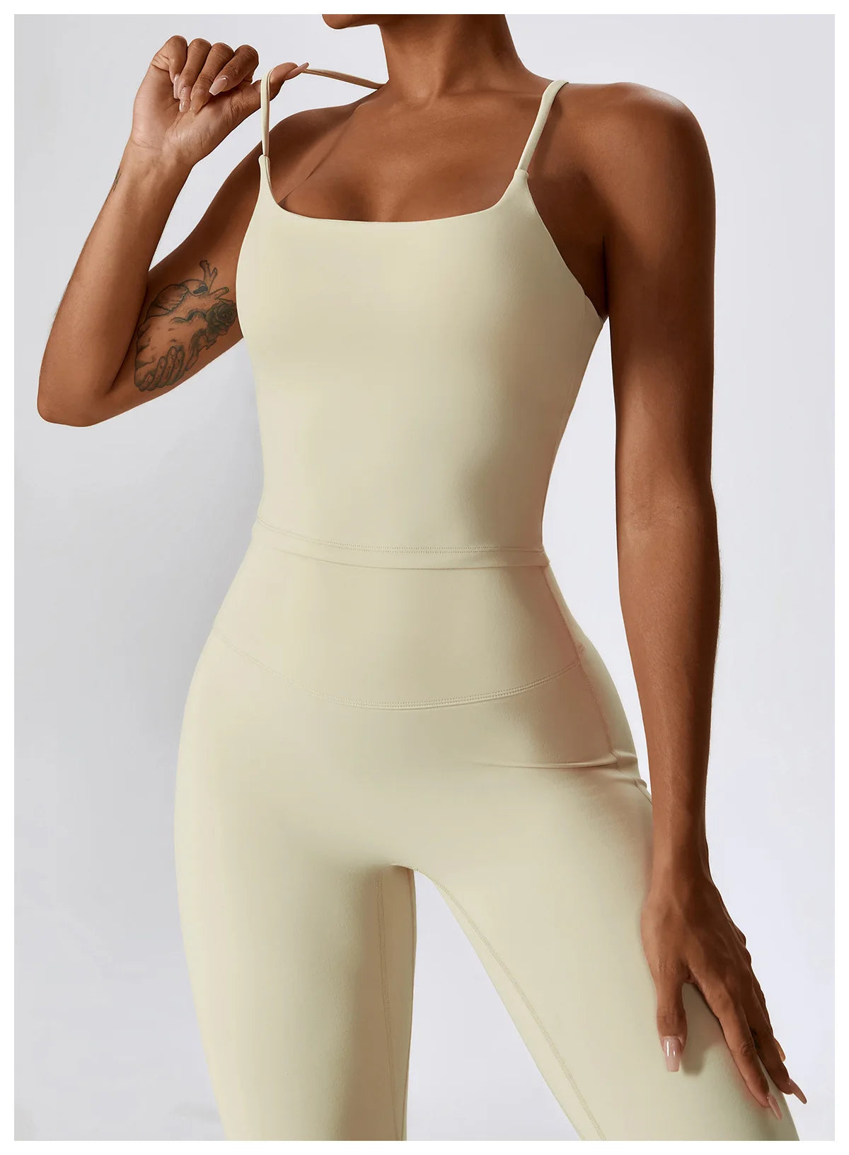 Women Tracksuit Yoga Set Crop Leggings