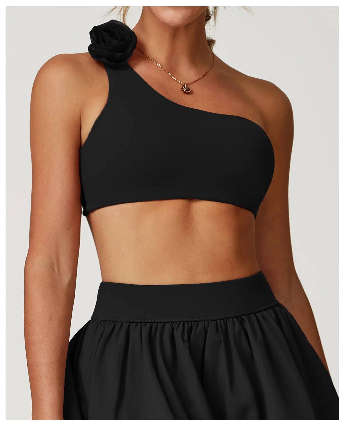 Women Sports Bra One Shoulder Vest