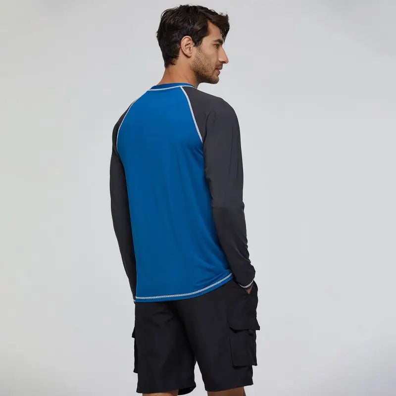 Men Rash Guard Shirt Long Sleeve