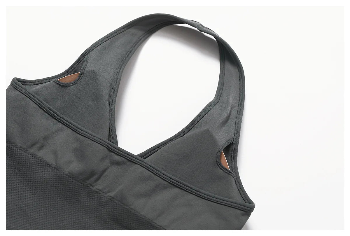 Women Sports Bra Hanging Neck Push Up