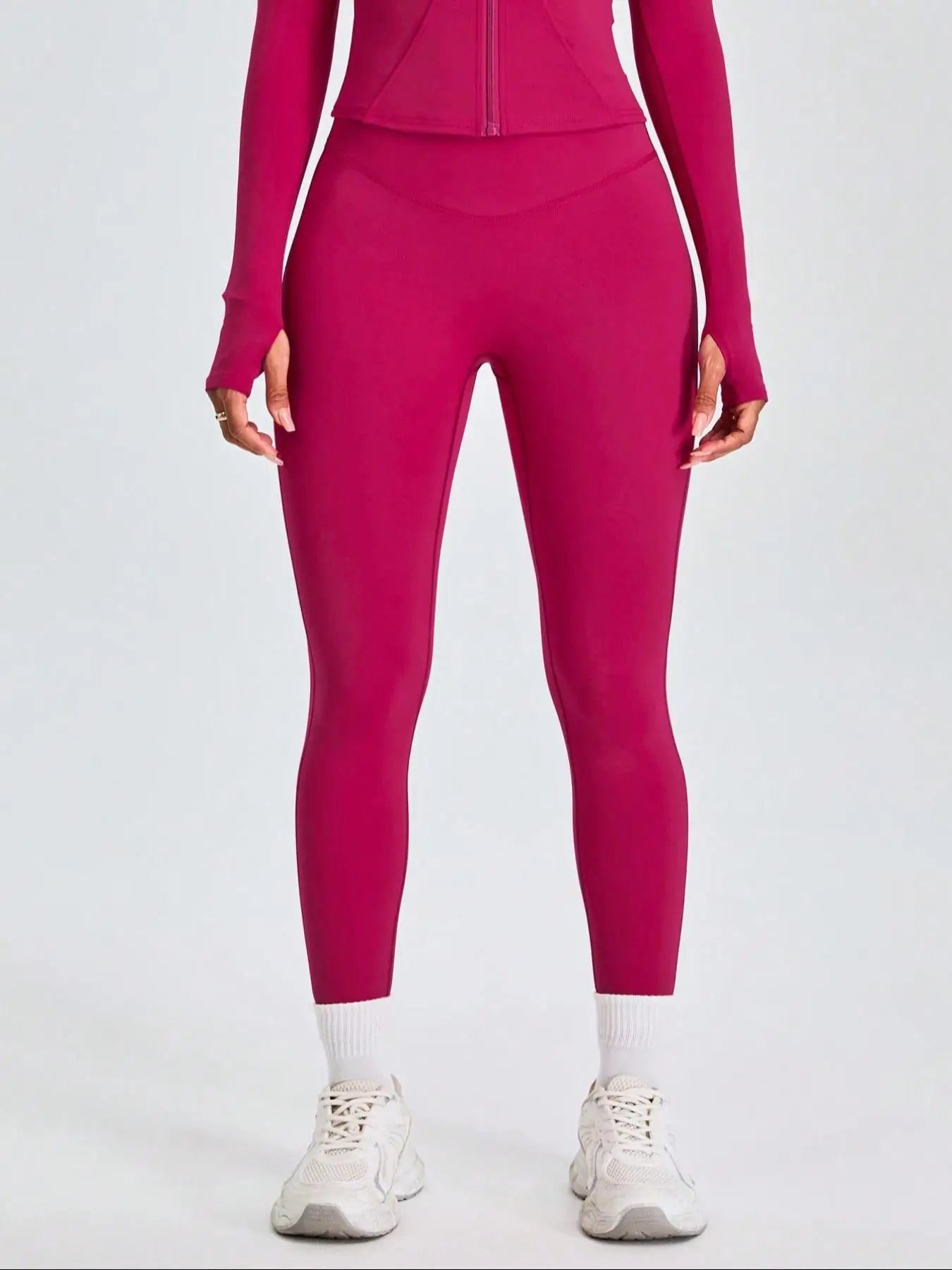 Women Tracksuit Zip Jacket Leggings Set