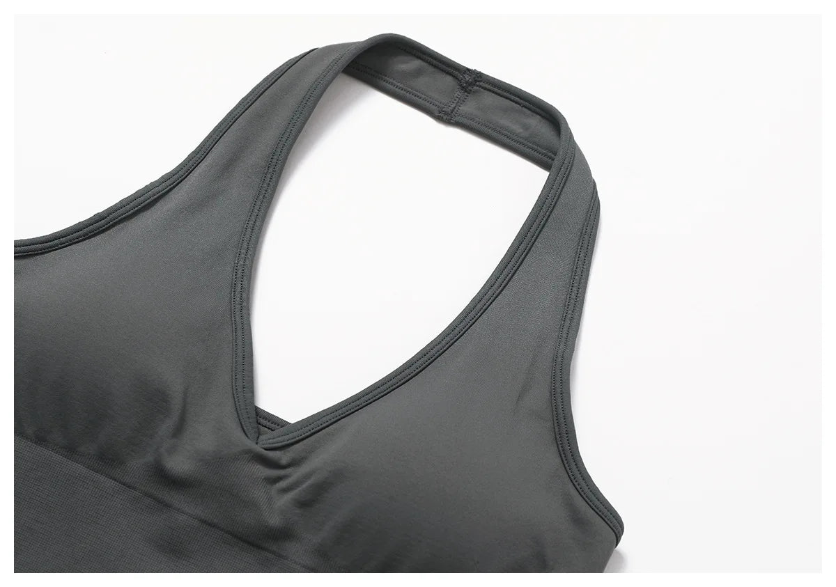 Women Sports Bra Hanging Neck Push Up