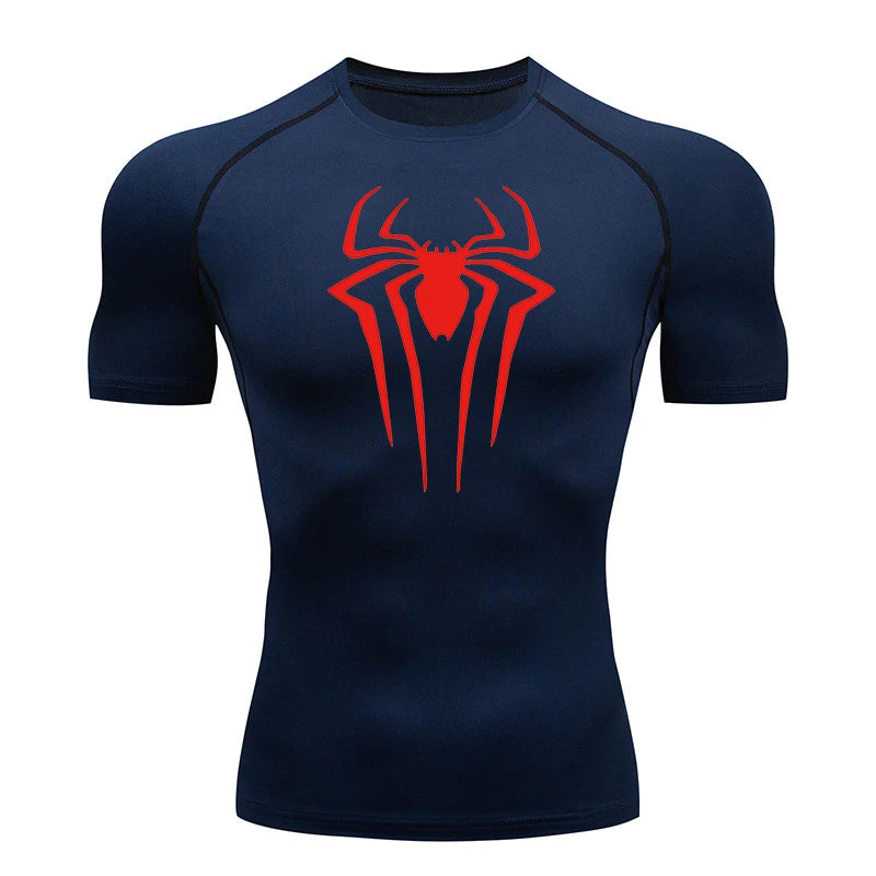 Men Rash Guard Shirt Short Sleeve
