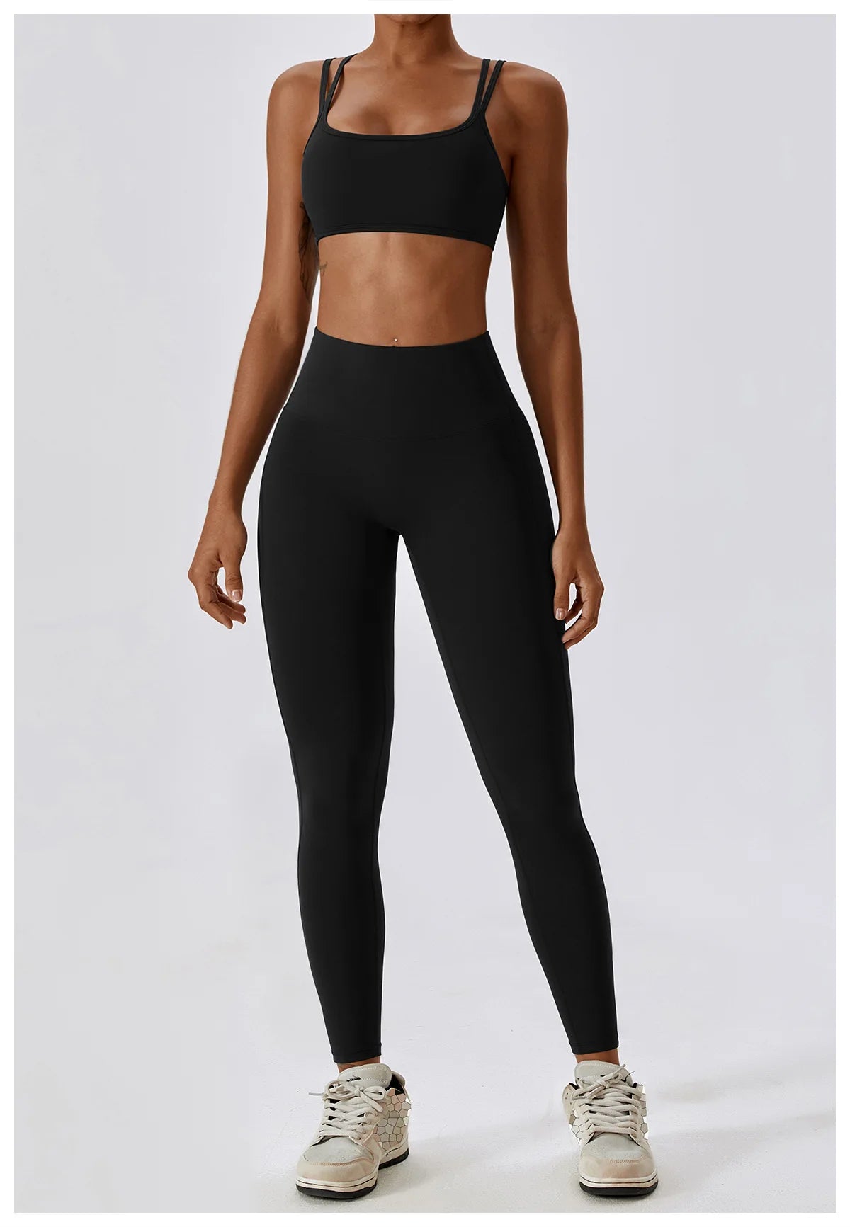 Women Yoga Set Nude Bra Leggings