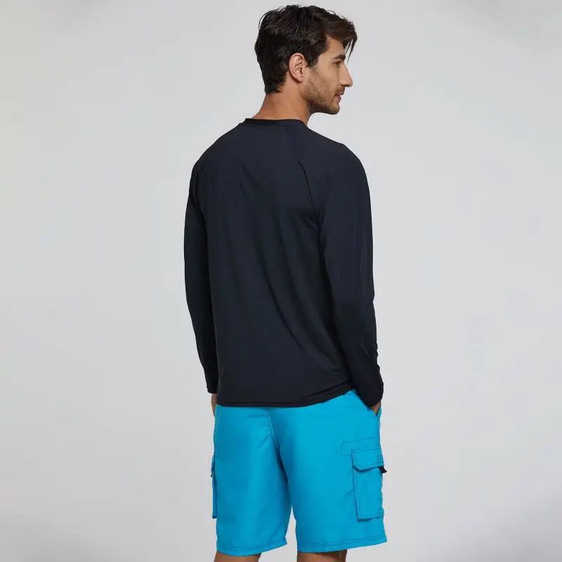 Men Rash Guard Shirt Long Sleeve