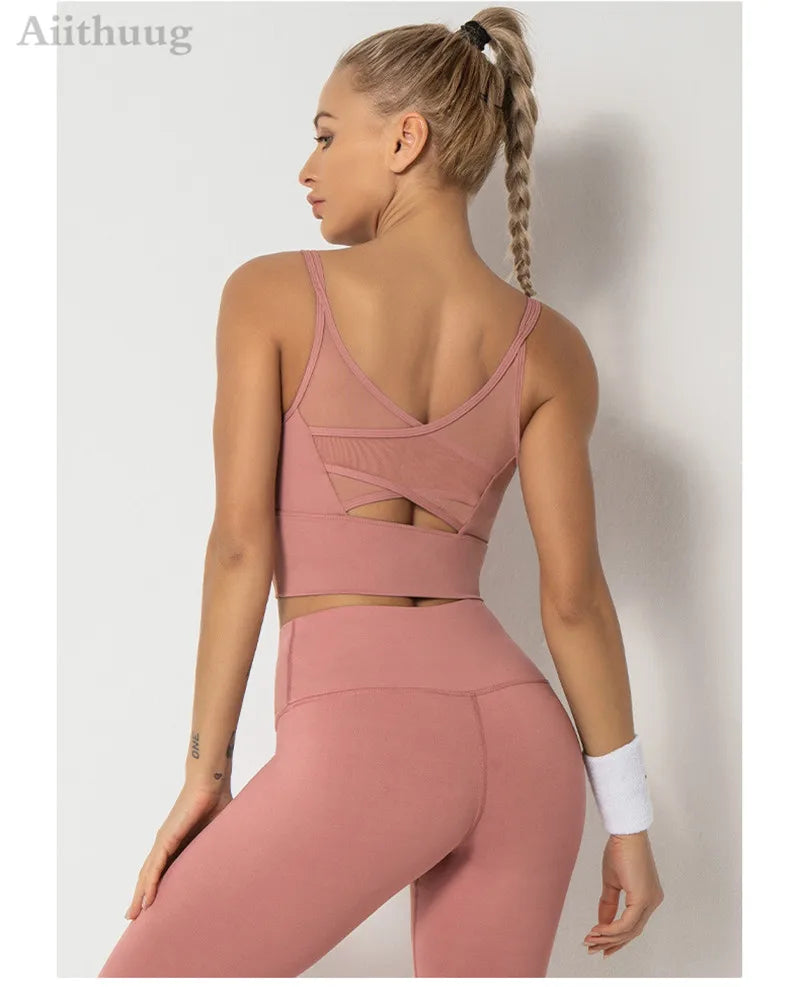Women Sports Bra Yoga Crop Tank