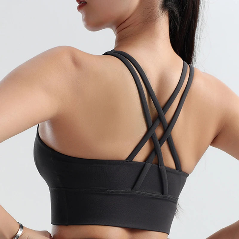 Women Sports Bra High Impact Shockproof