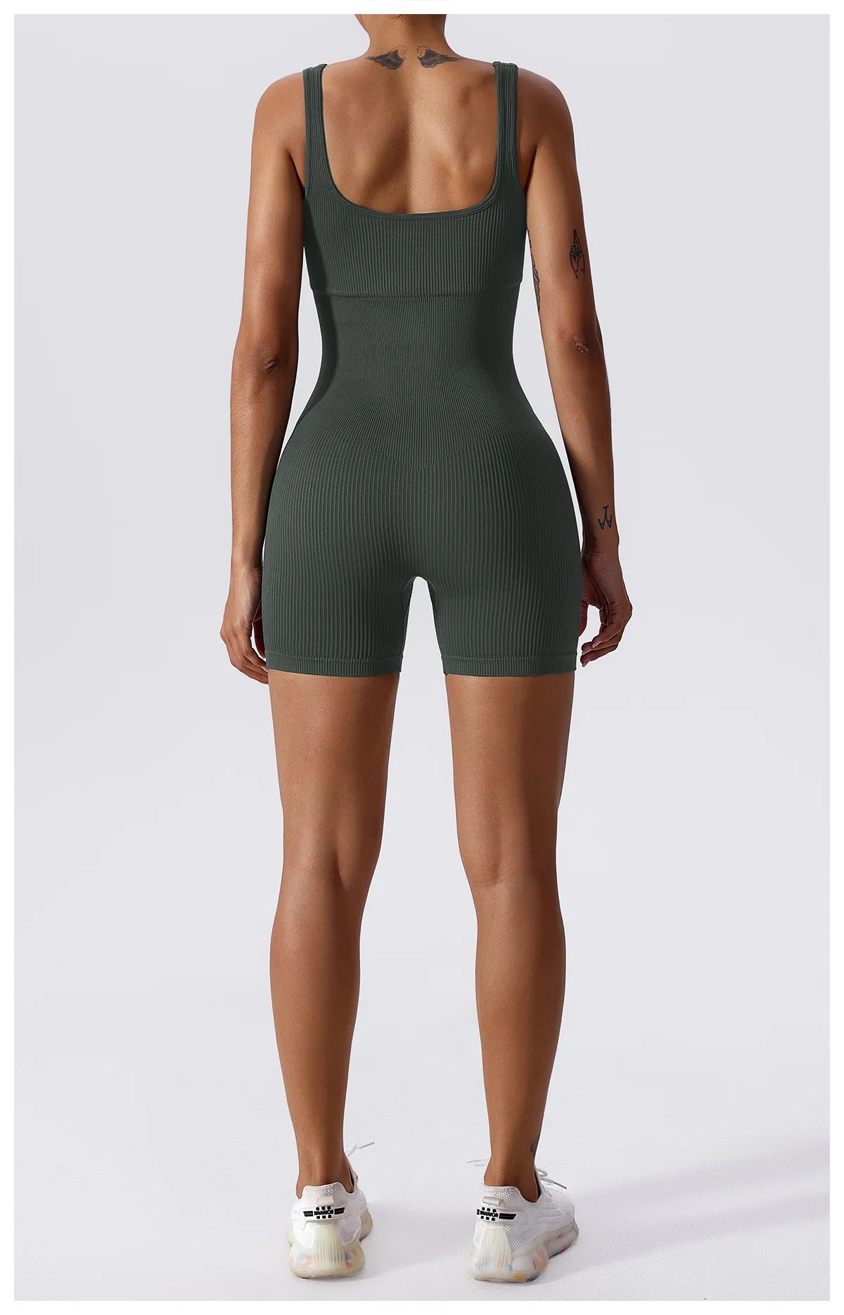 Women Jumpsuit Ribbed Yoga Tracksuit
