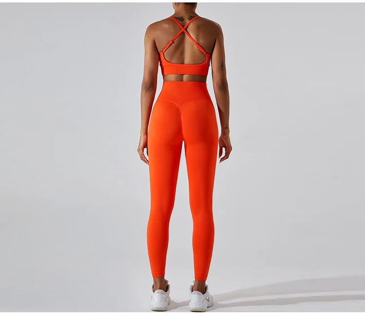 Women Fitness Suit Sports Bra Leggings