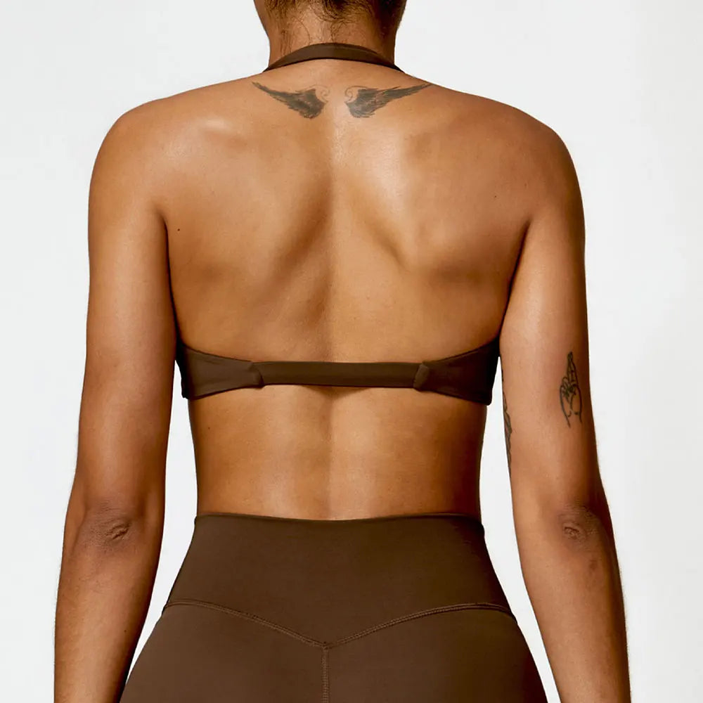 Women Sports Bra Halter Push Up