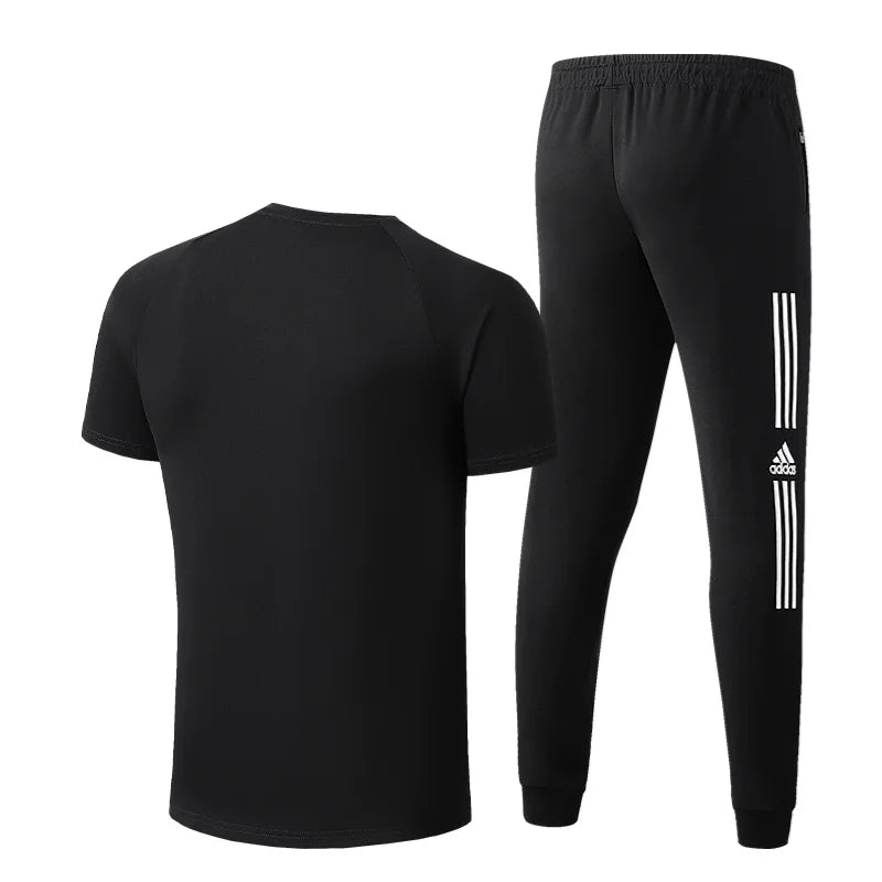 Men Gym Set Short Sleeve