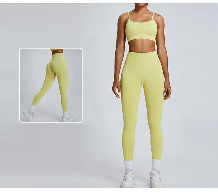 Women Fitness Suit Sports Bra Leggings
