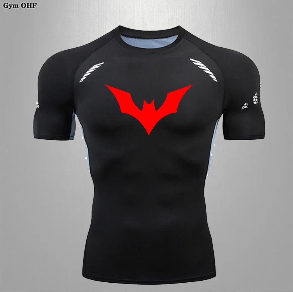 Men Compression T Shirt Short Sleeve